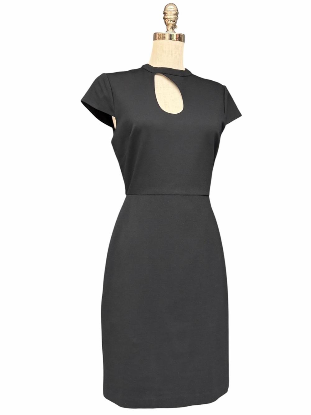 Rachel Parcell Black Keyhole Sheath Dress Size 6, Short-Sleeve Keyhole Dress